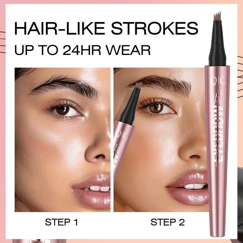 🎁Buy 1 Get 1 Free✨Waterproof Micro-Fork Eyebrow Pencil, Long-Lasting Brow Pen for Natural Hair-Like Strokes